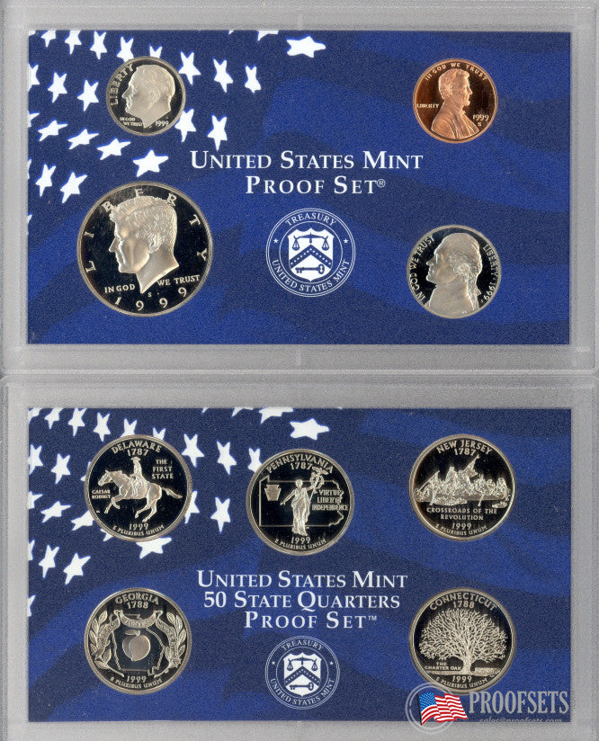 1999 US Mint Proof Set Proofsets